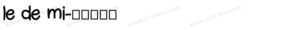 le de mi字体转换